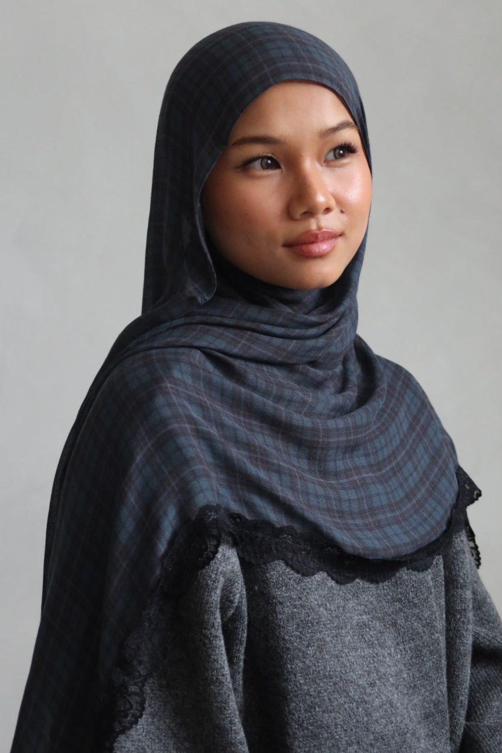 Navy Plaid Lace - (Pre-Order)