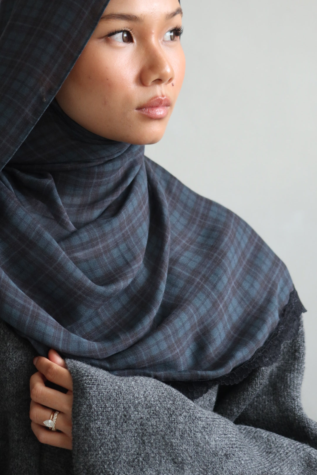 Navy Plaid Lace - (Pre-Order)