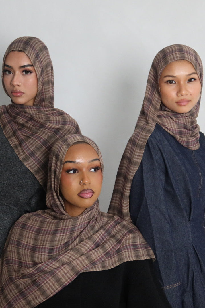 Mixie Plaid - Modal hijab (Pre-Order)