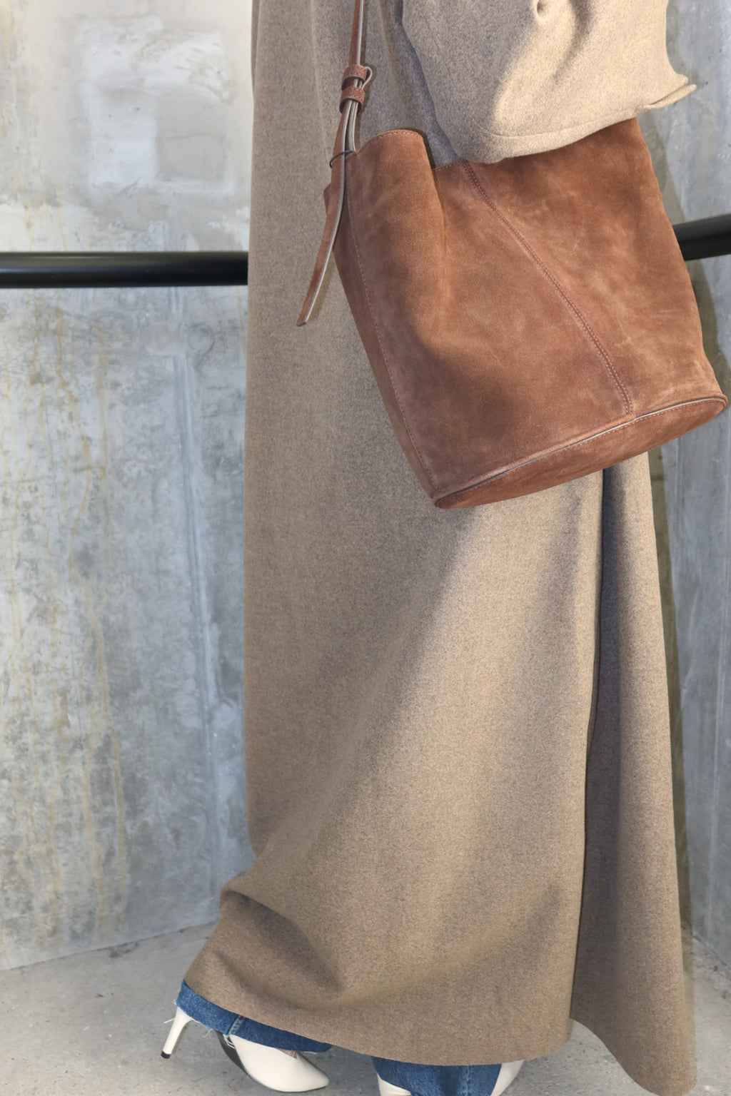 Pressed Wool Abaya Coat