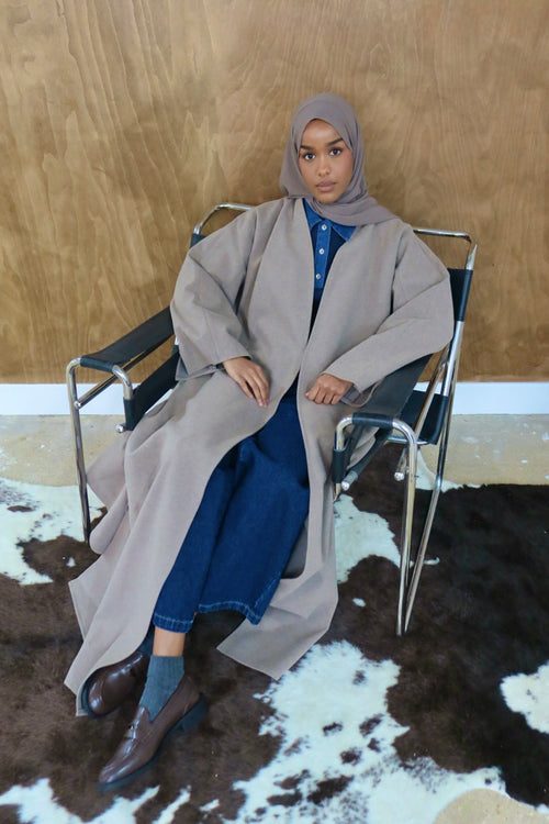 Beige Abaya Coat