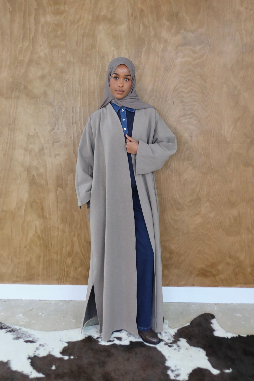 Beige Abaya Coat