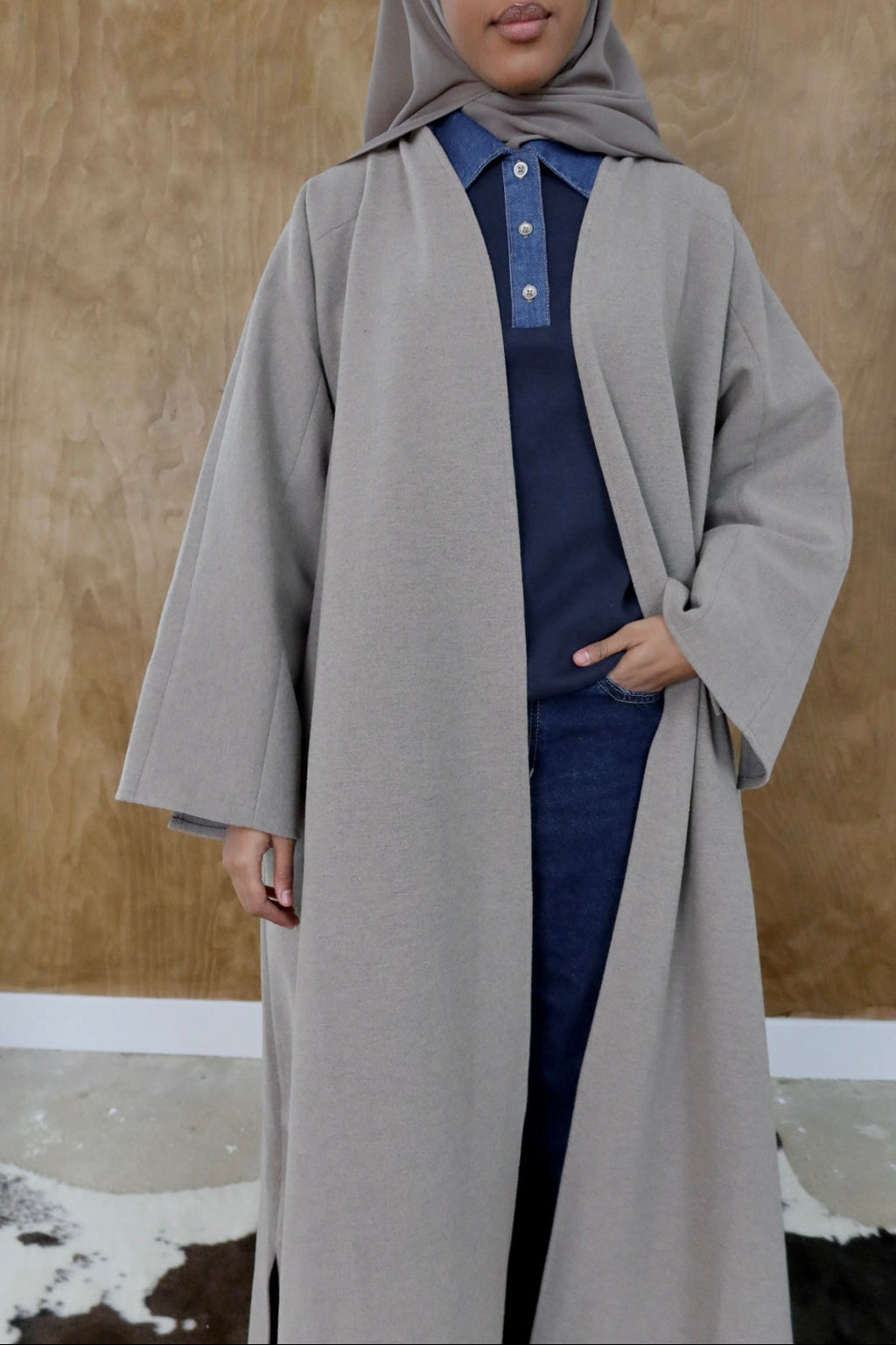Beige Abaya Coat